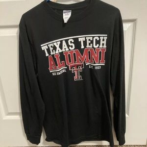 Texas tech alumni, women’s T-shirt, medium, black, long sleeve, college